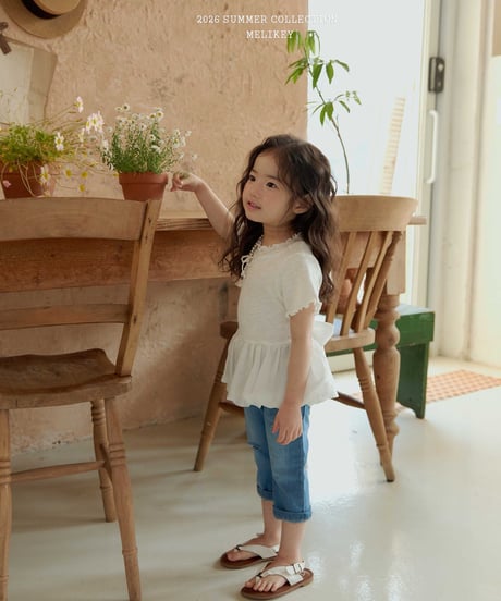 54[予約]melikey capri denim pants