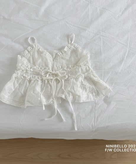 [即納]ninibello garden shirring bustier