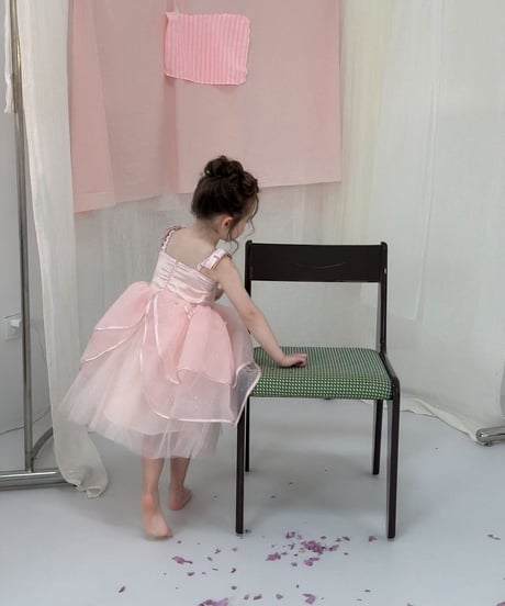 3[予約]aiai rose sherbet tulle dress