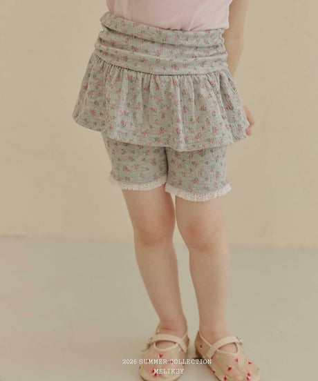 64[予約]melikey shirred 5short skirt leggings