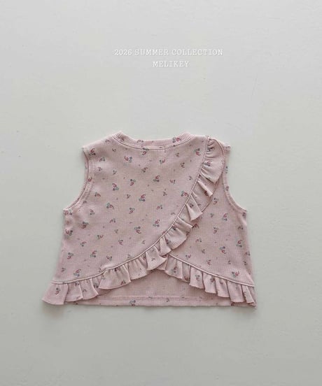 61[予約]melikey dindin frill sleveless t-shirt