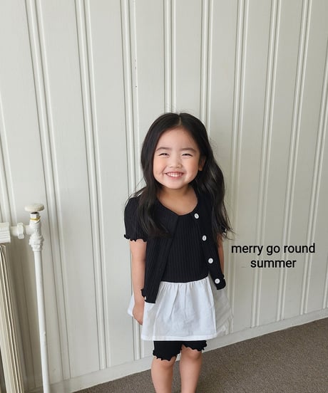 20[予約]merry go round short sleeve cardigan set
