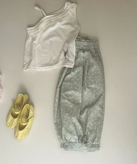 48[予約]aiai mint flower balloon pants