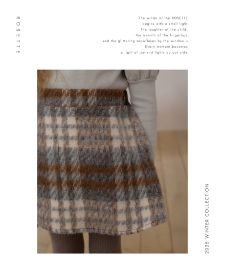 [即納]ROSETTE cocoa skirt