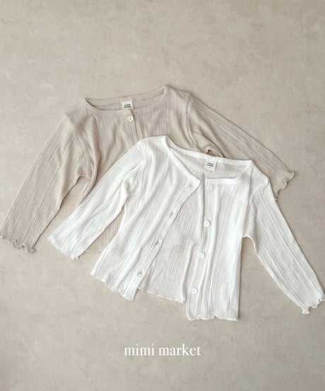 18[予約]mimi market rib cardigan