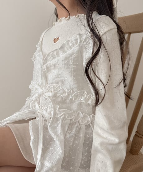 [即納]ninibello heart punching eyelet t