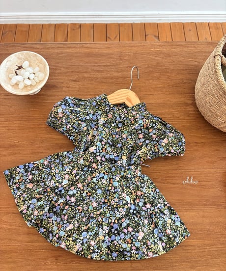 10[予約]ohho floral blouse