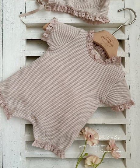 50[予約]monbebe summer waffle suit