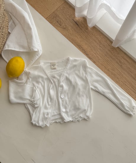 25[予約]ninibello sherbet sleeveless cardigan set