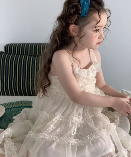 11[予約]aiai blanc lace strap dress