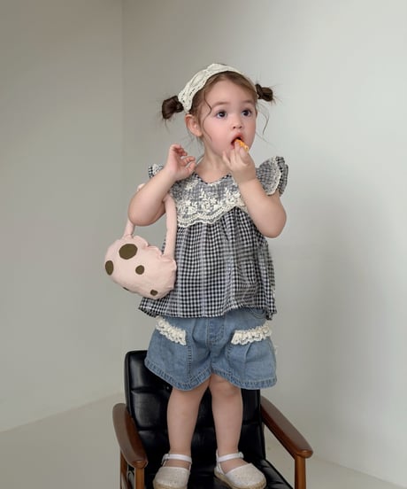 17[予約]mydaughter anna check blouse