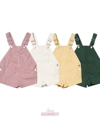 42[予約]jejeunosity cotton berry short overalls