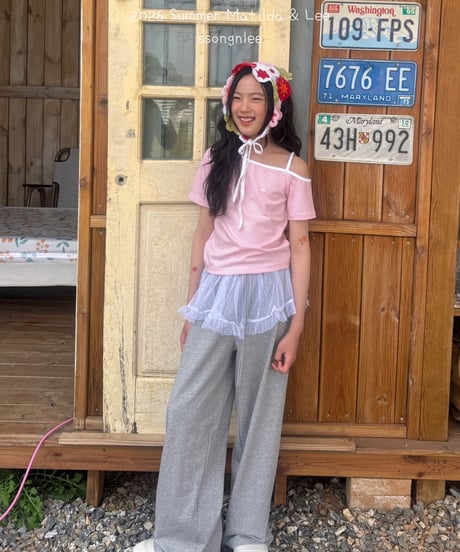 18[予約]matilda&lee uncut striped top