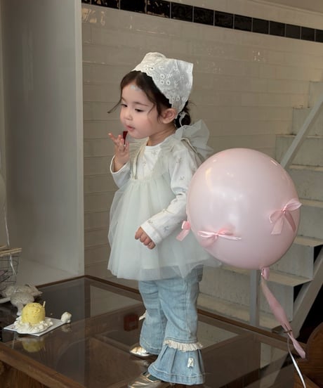 15[予約]mydaughter mint angel tulle blouse