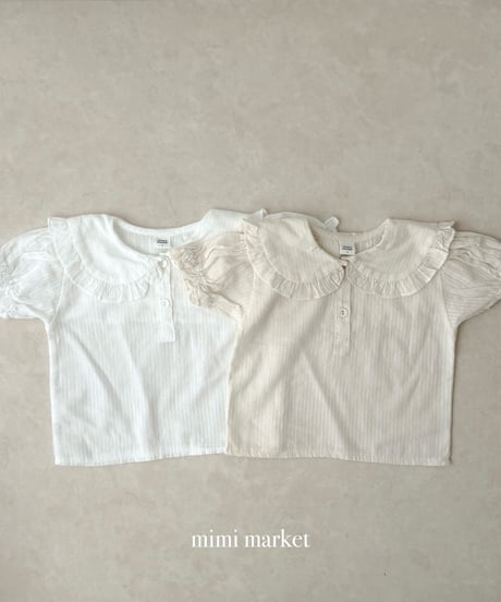 3[予約]mimi market bella collar blouse