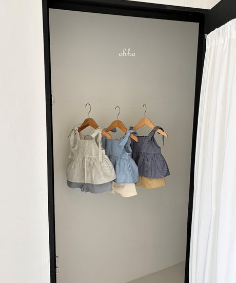 3[予約]ohho pepper strope strap blouse