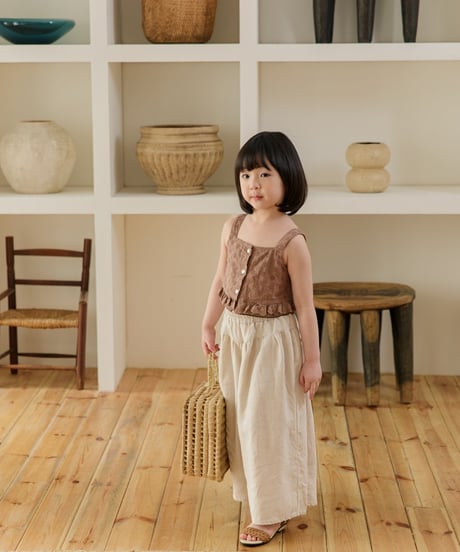 5[予約]mon Atelier lace frill top