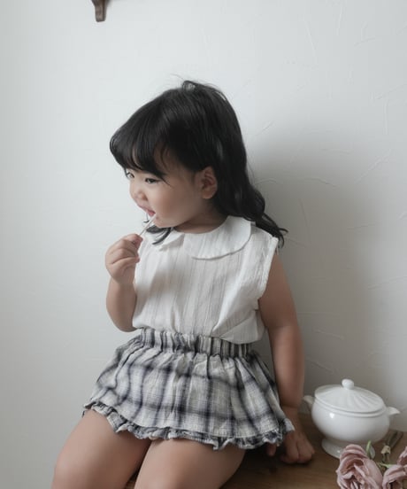 15[予約]mimi market sleeveless collar blouse