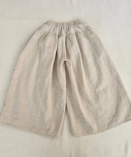21[予約]mon Atelier sand linen pants