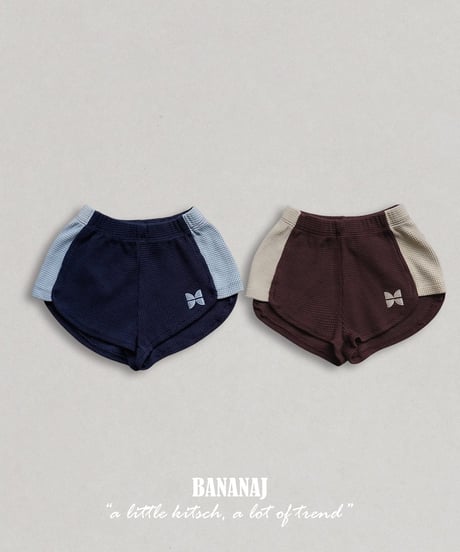 43[予約]BANANAJ running waffle pants