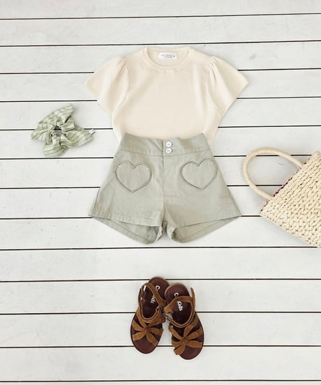 32[予約]mon Atelier heart short pants