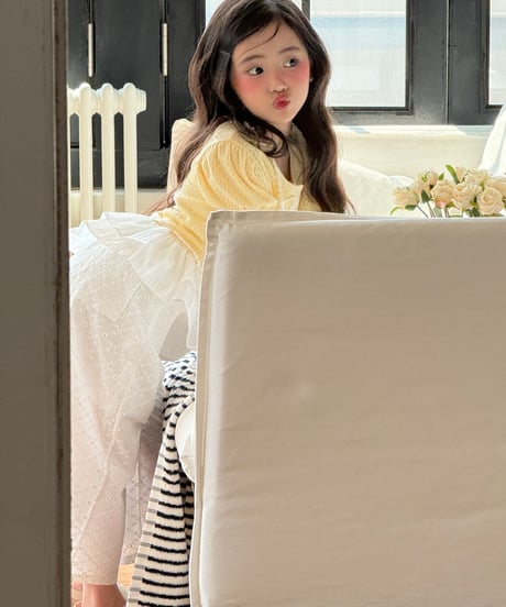 49[予約]ninibello mori punching eyelet pants