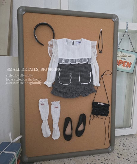 265[予約]ELLYMOLLY little pocket frill ops