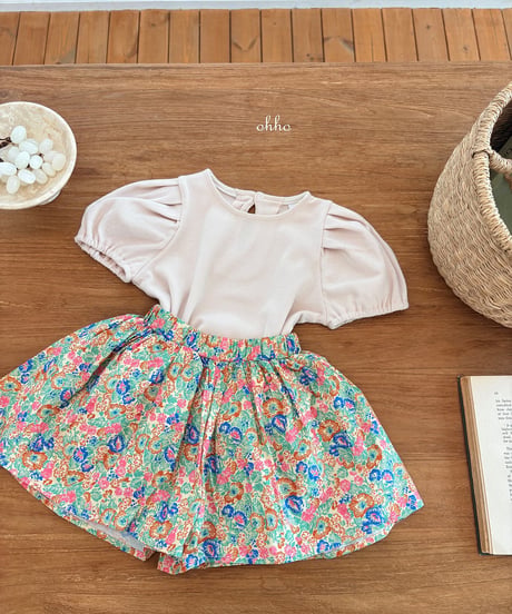 9[予約]ohho vanilla puff short sleeve tee