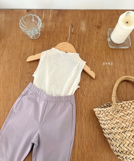 31[予約]ohho eyelet tank top