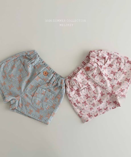 42[予約]melikey colored ribbon shorts