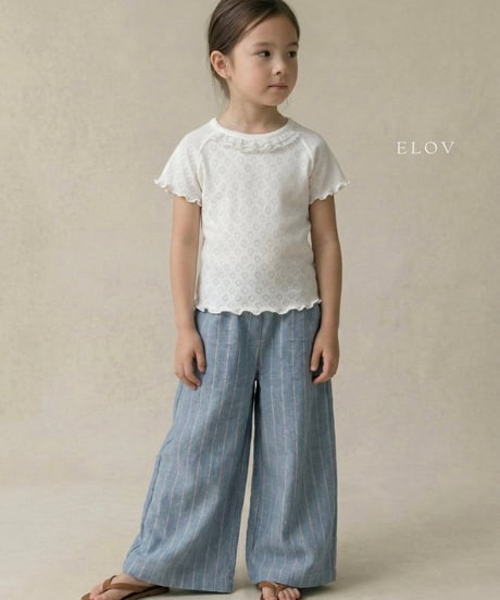 2[予約]elov&monpetitbebe nana lace tee