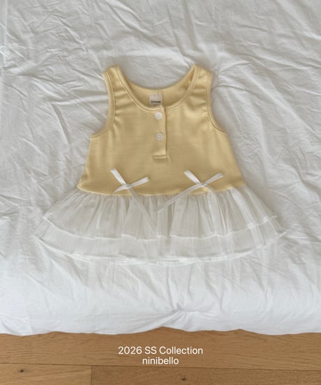 29[予約]ninibello frill ribbon tank top