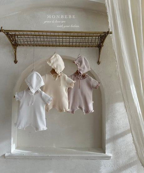 50[予約]monbebe summer waffle suit