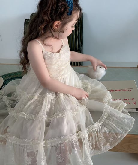 11[予約]aiai blanc lace strap dress