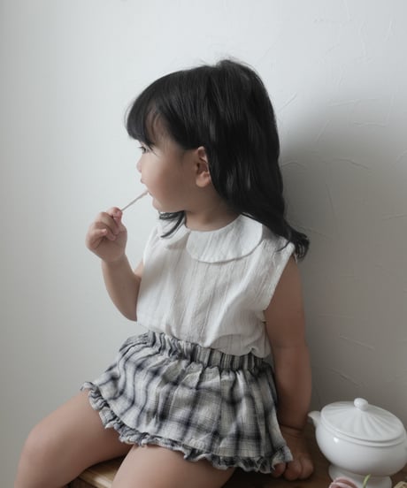 15[予約]mimi market sleeveless collar blouse