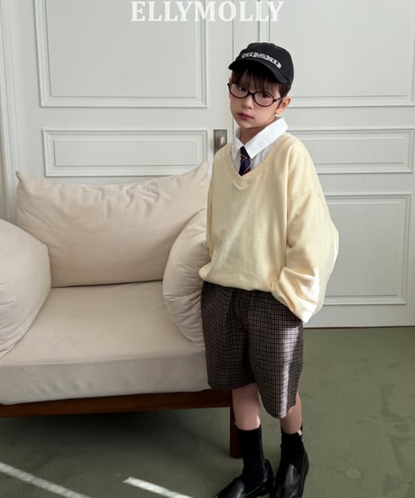 229[予約]ELLYMOLLY dayfit check shorts
