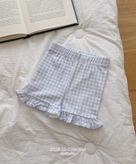 92[予約]ninibello mimi 3/4 frill leggings