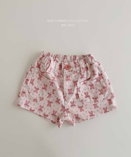 42[予約]melikey colored ribbon shorts