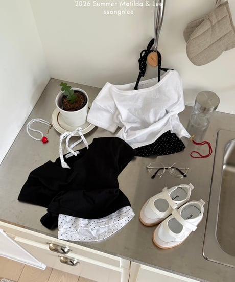 81[予約]matilda&lee dot off shoulder set