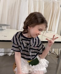 79[予約]aiai cozy stripe scarf top