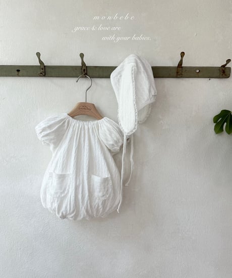 86[予約]monbebe knit balloon suit