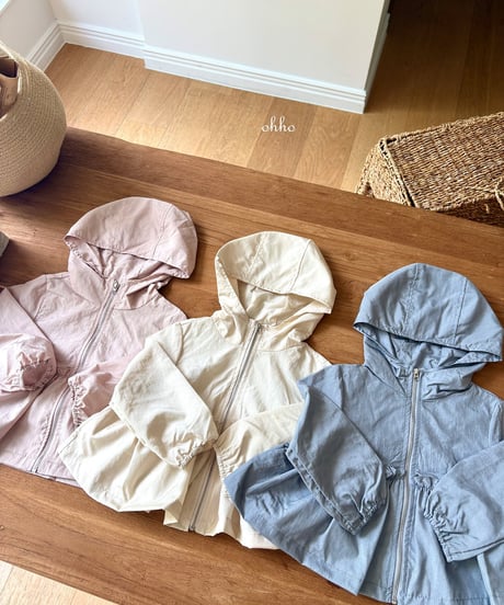 6[予約]ohho summer frill windbreaker