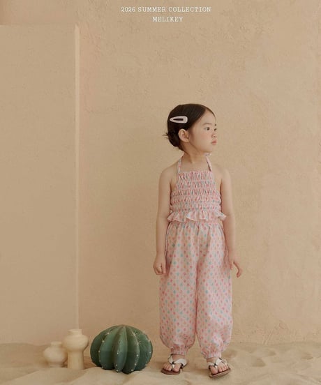 66[予約]melikey jelly flower halter neck