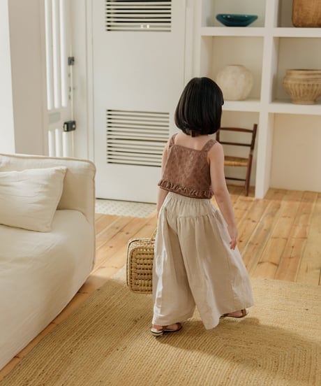 5[予約]mon Atelier lace frill top