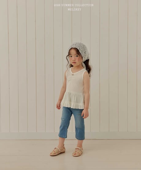 54[予約]melikey capri denim pants