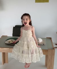 11[予約]aiai blanc lace strap dress