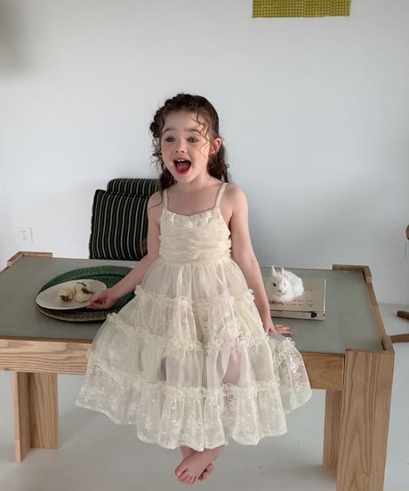 11[予約]aiai blanc lace strap dress