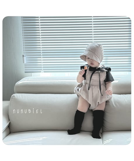 75[予約]nunubiel milga romper & bonnet