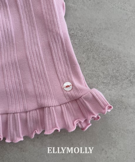 32[予約]ELLYMOLLY baek muse frill t