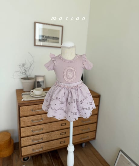 25[予約]marron lilac skirt(XS-L)